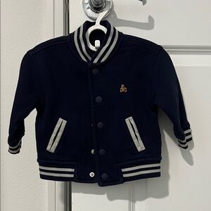 GAP Navy Kids Jacket with Gray Stripes